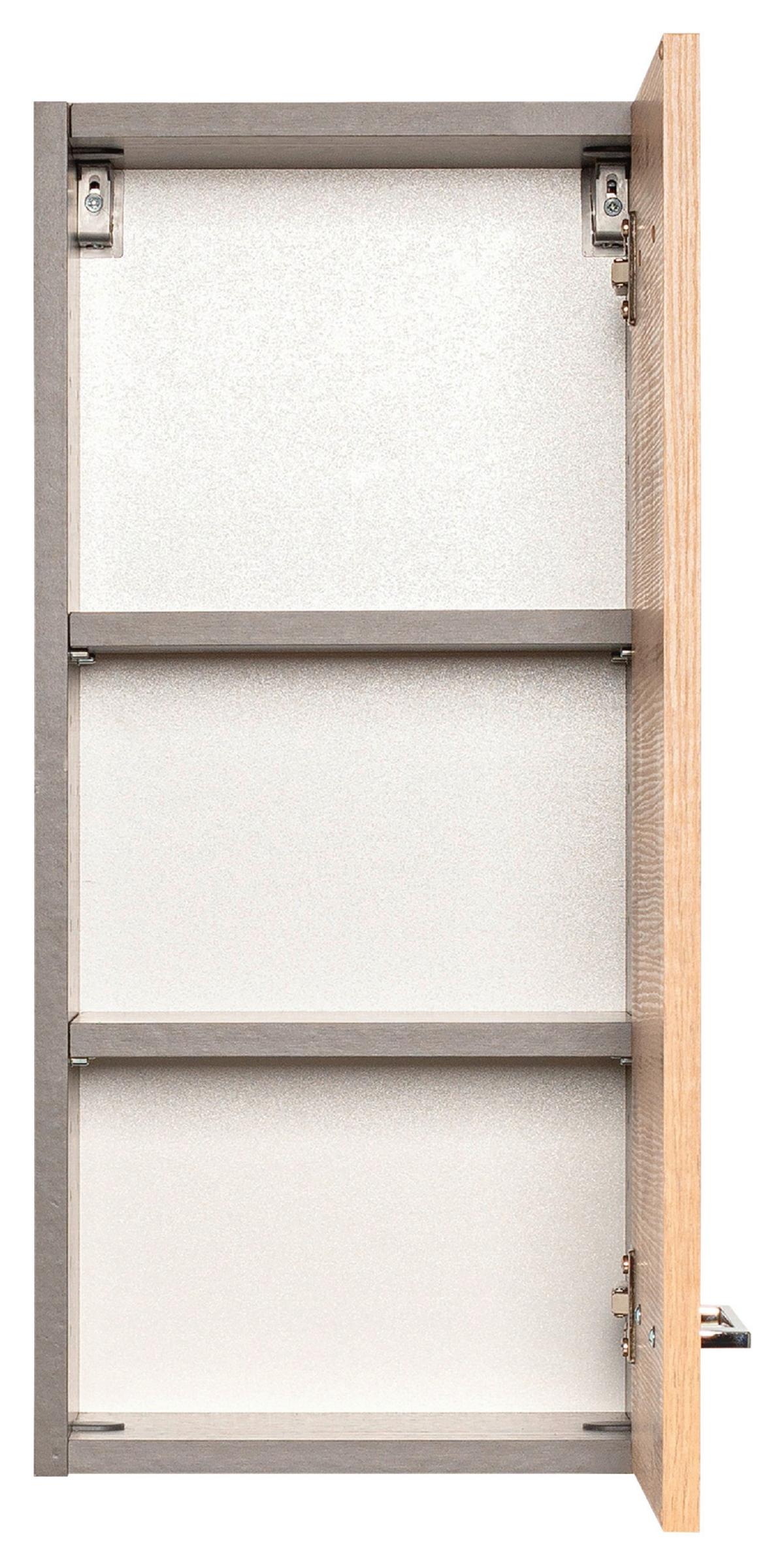 Hängeschrank Paris Eiche Wotan/weiß B: 30 Cm - Eiche Wotan/Graphitfarben, MODERN, Holzwerkstoff (30/64/20cm) - Held