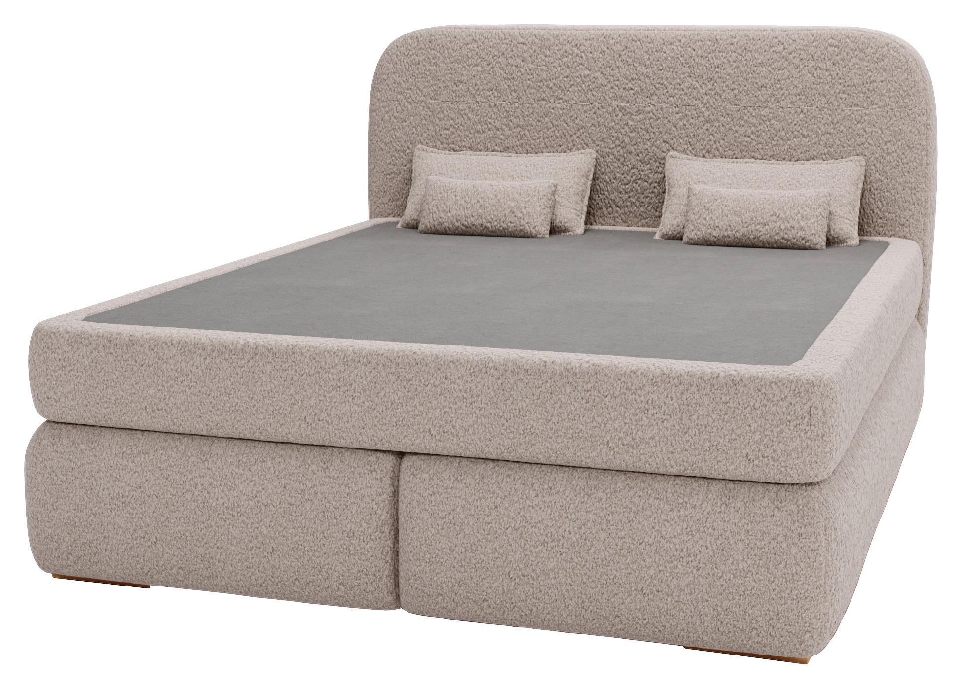 Boxspringbett Isla Braun - Buchefarben/Braun, Basics, Holz/Holzwerkstoff (180/200cm) - Livetastic