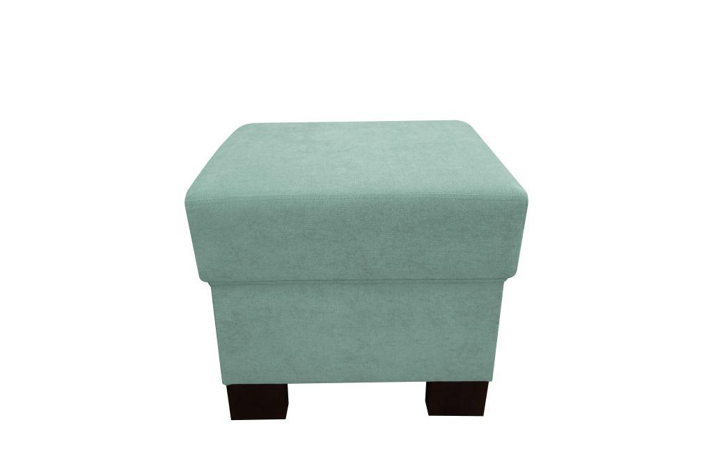Taburetka CHANDLER, mätovozelená, max. do 150 kg - hnedá/mätovozelená, Design, drevo (51/43/51cm) - Ondega