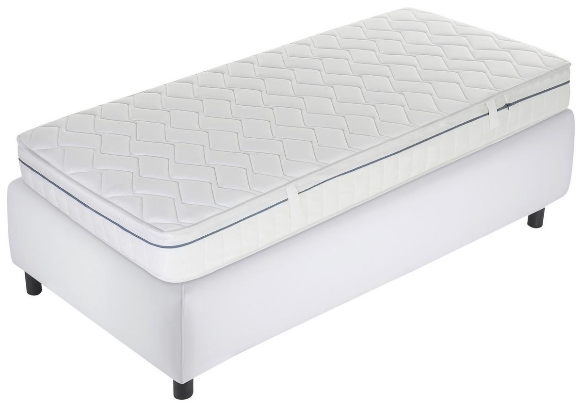 Kaltschaummatratze Air Deluxe 90x200 Cm H2/h3 H: 23 Cm - Weiß, Basics, Textil (90/200cm) - MID.YOU