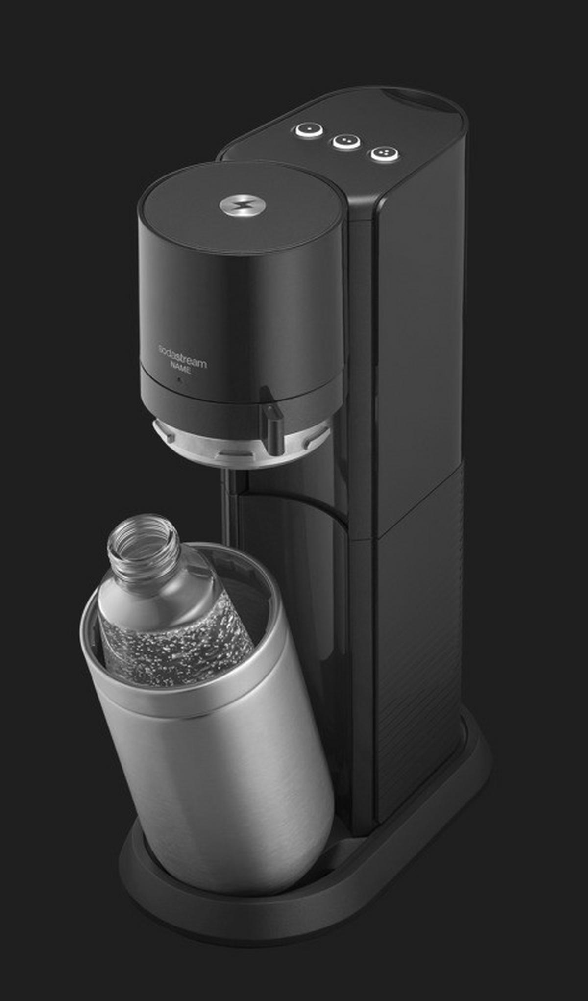 Wassersprudler Titanfarben B: 37 Cm - Titanfarben, LIFESTYLE, Glas/Kunststoff (37/44/19cm) - SodaStream