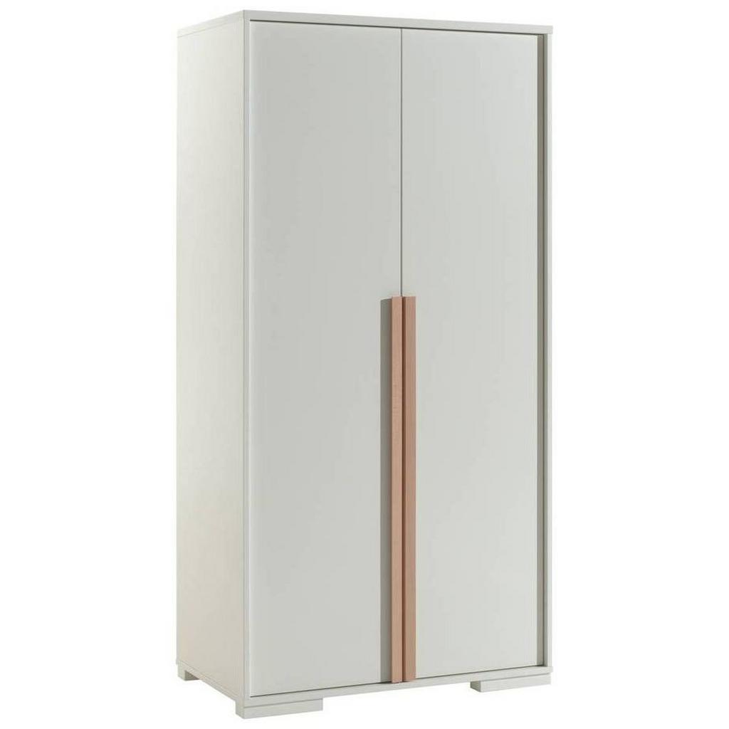 Drehtürenschrank B: 98,5 cm London Weiß