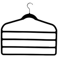 RAMÍNKO NA KALHOTY VELVET - černá, Moderní, kov/textil (45/42,5/0,5cm) - Mömax