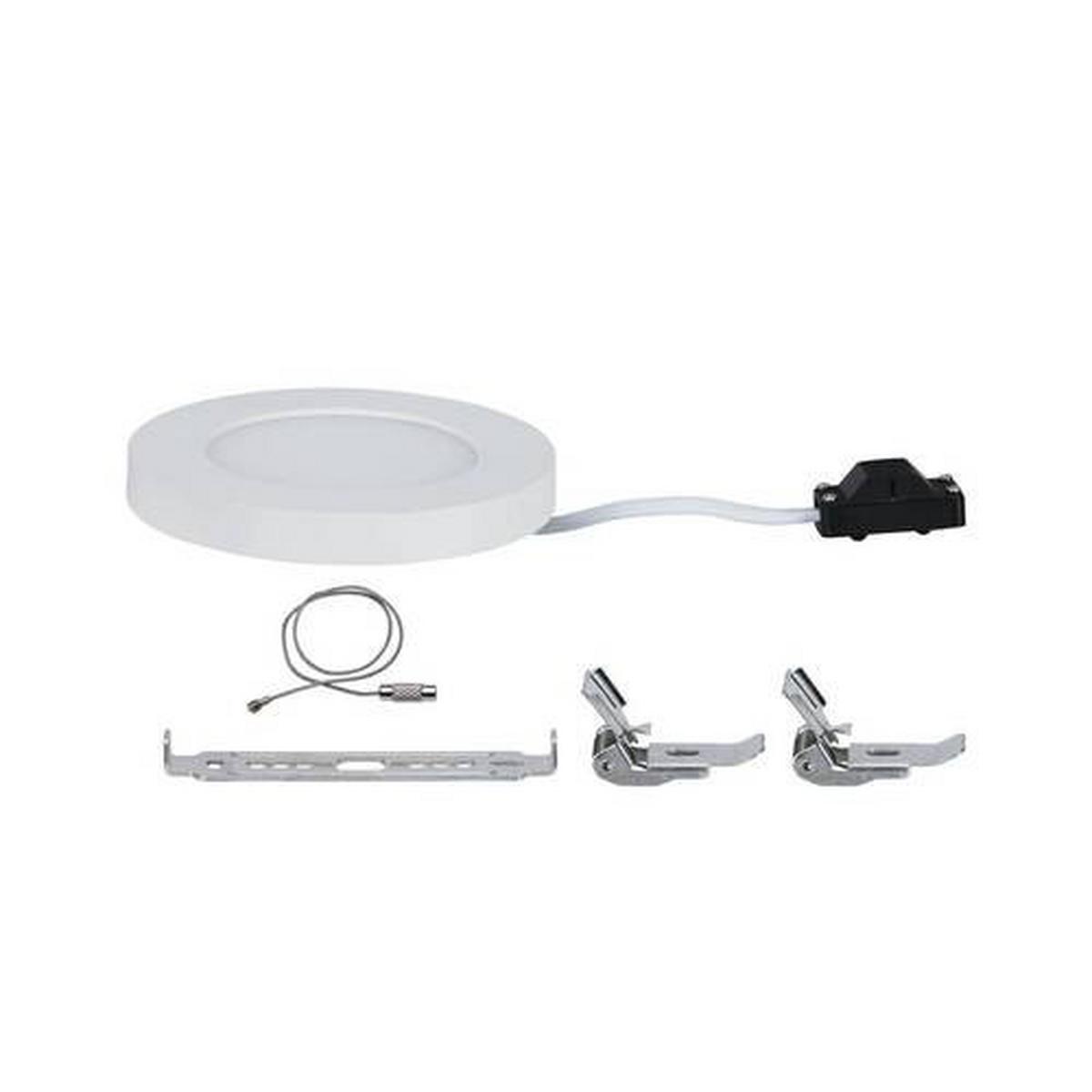 LED-Deckenleuchte Ø 11,6 cm Weiß Rund - Weiß, Basics, Kunststoff (11,6cm) - Paulmann