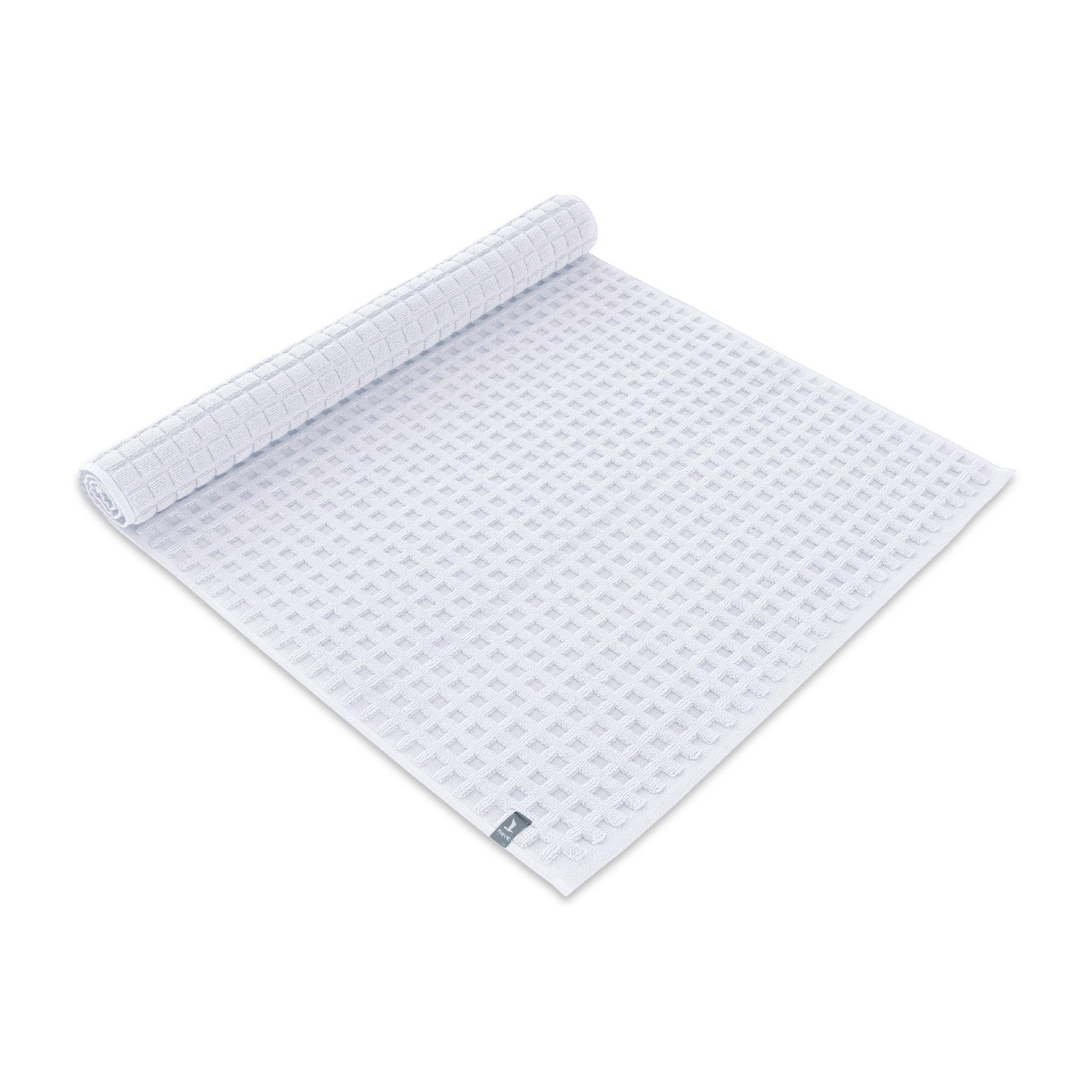 Badematte Piquee Weiß 60x100 Cm - Weiß, Basics, Textil (60/100cm) - Moeve