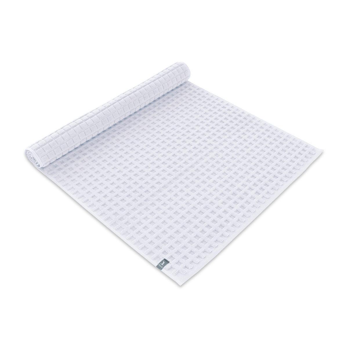 Badematte Piquee Weiß 60x100 Cm - Weiß, Basics, Textil (60/100cm) - Moeve