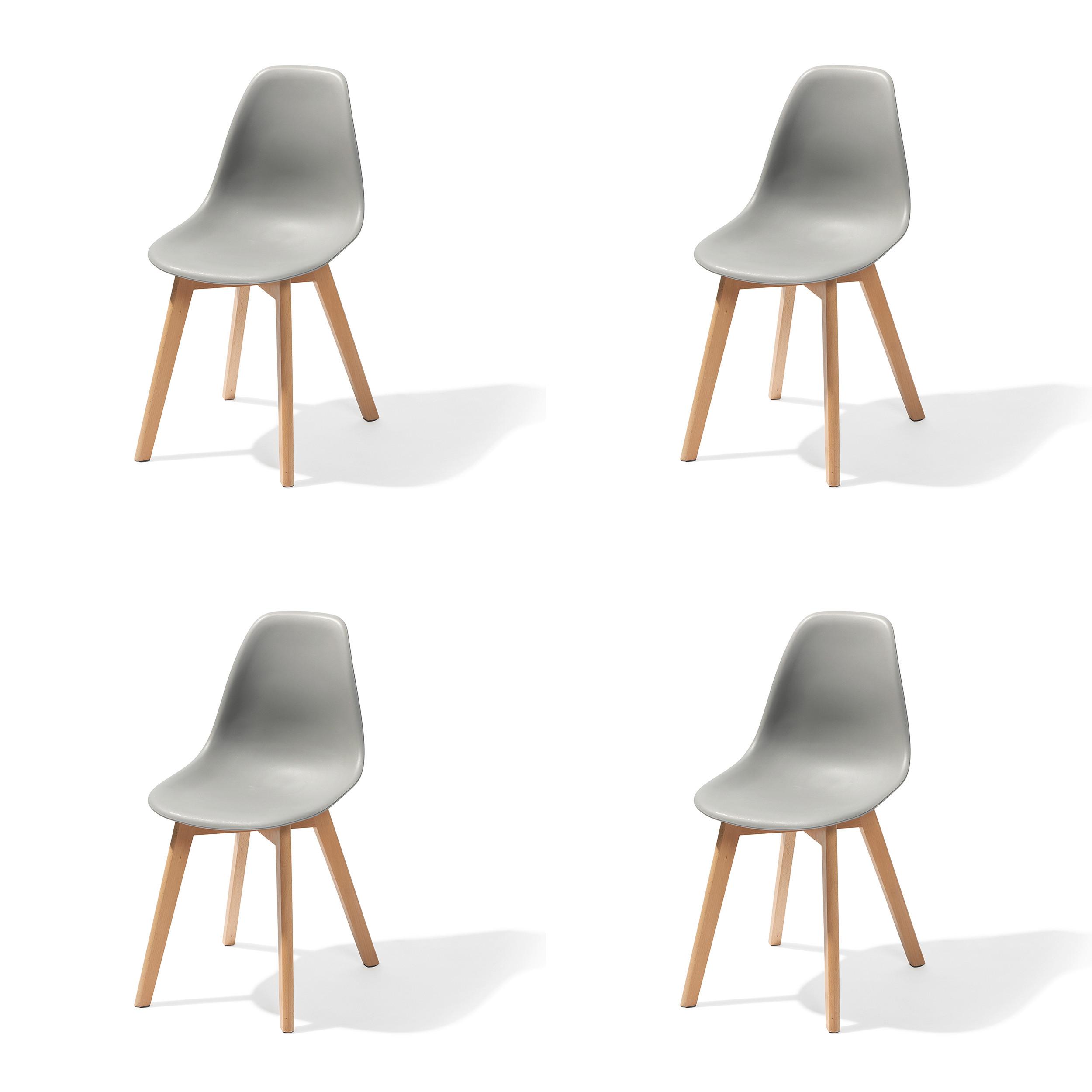 Stuhl-Set Keeve - Dunkelgrau, MODERN, Holz/Metall (47/83/53cm) - MID.YOU