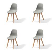 Stuhl-Set Keeve - Dunkelgrau, MODERN, Holz/Metall (47/83/53cm) - MID.YOU