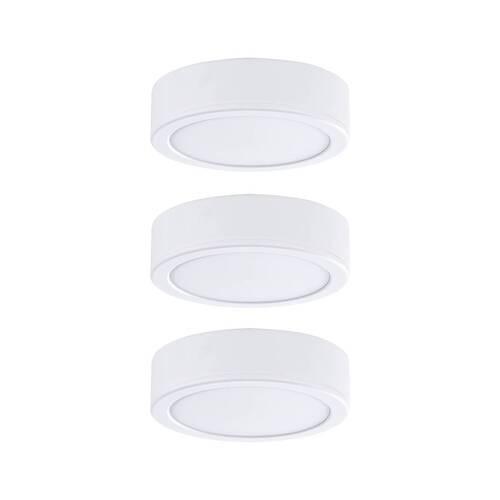 Unterbauleuchte 3xled 3 W Kunststoff Weiß Flach - Weiß, Basics, Kunststoff (6,5/1,7cm) - Paulmann