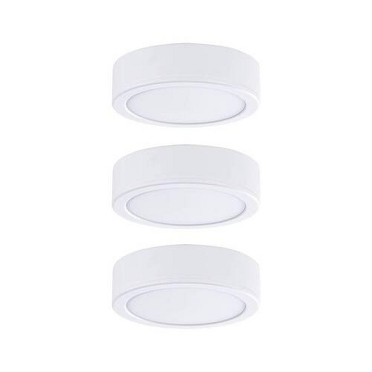 Unterbauleuchte 3xled 3 W Kunststoff Weiß Flach - Weiß, Basics, Kunststoff (6,5/1,7cm) - Paulmann