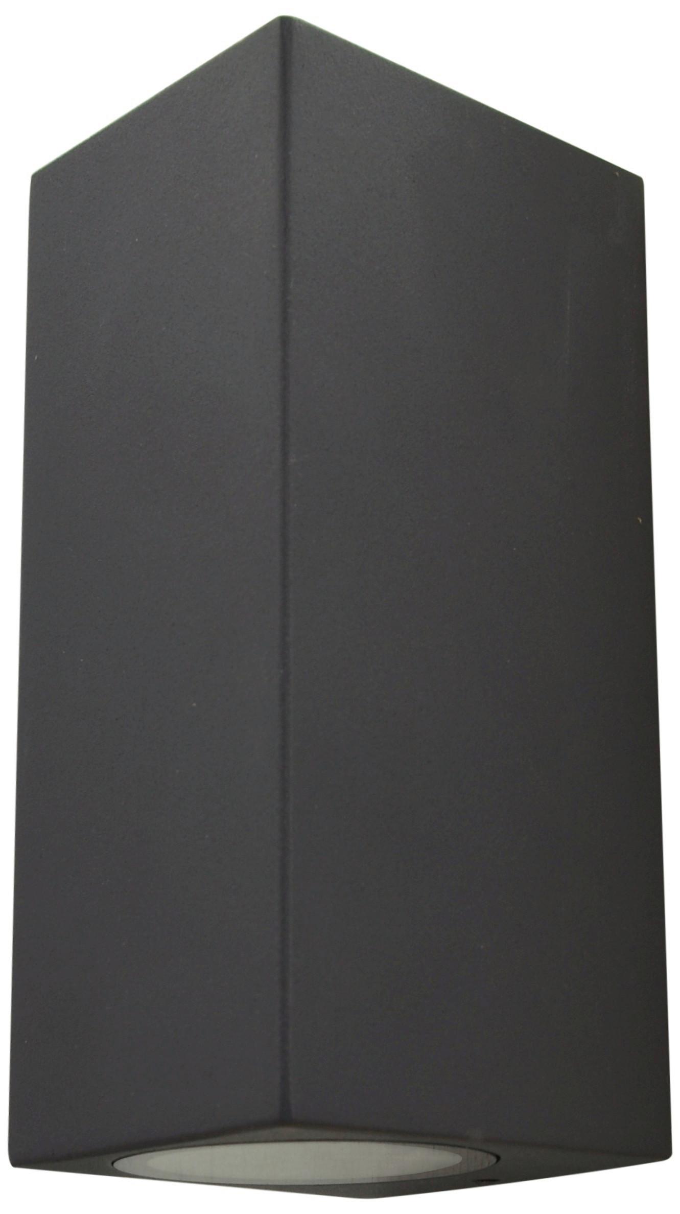 Außenwandleuchte 2528000141696 Aster - Anthrazit, Design, Glas/Metall (16/6,8/7,8cm)