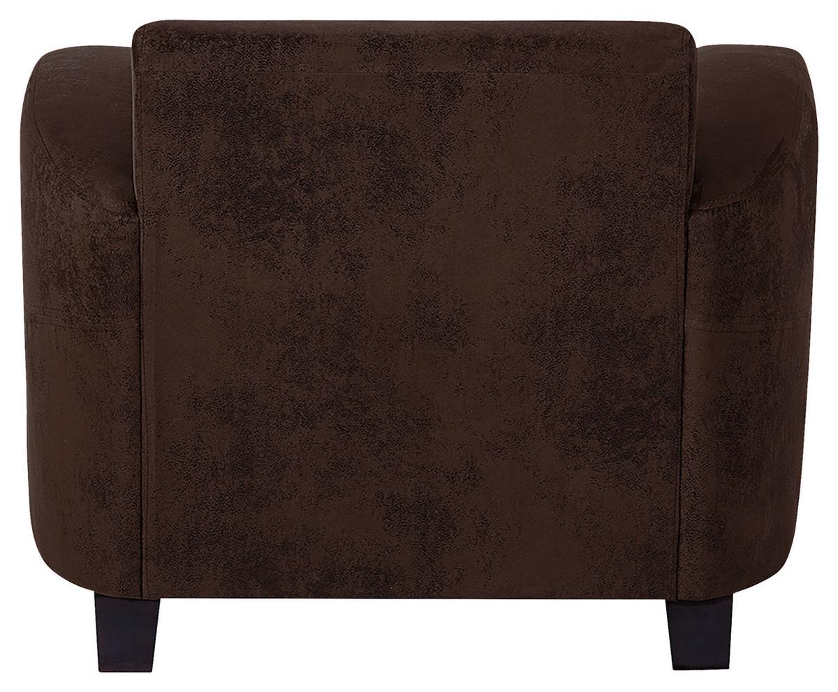 Sessel Antis Dunkelbraun B: 92 cm - Dunkelbraun, Design, Textil (92/80/89cm) - Livetastic