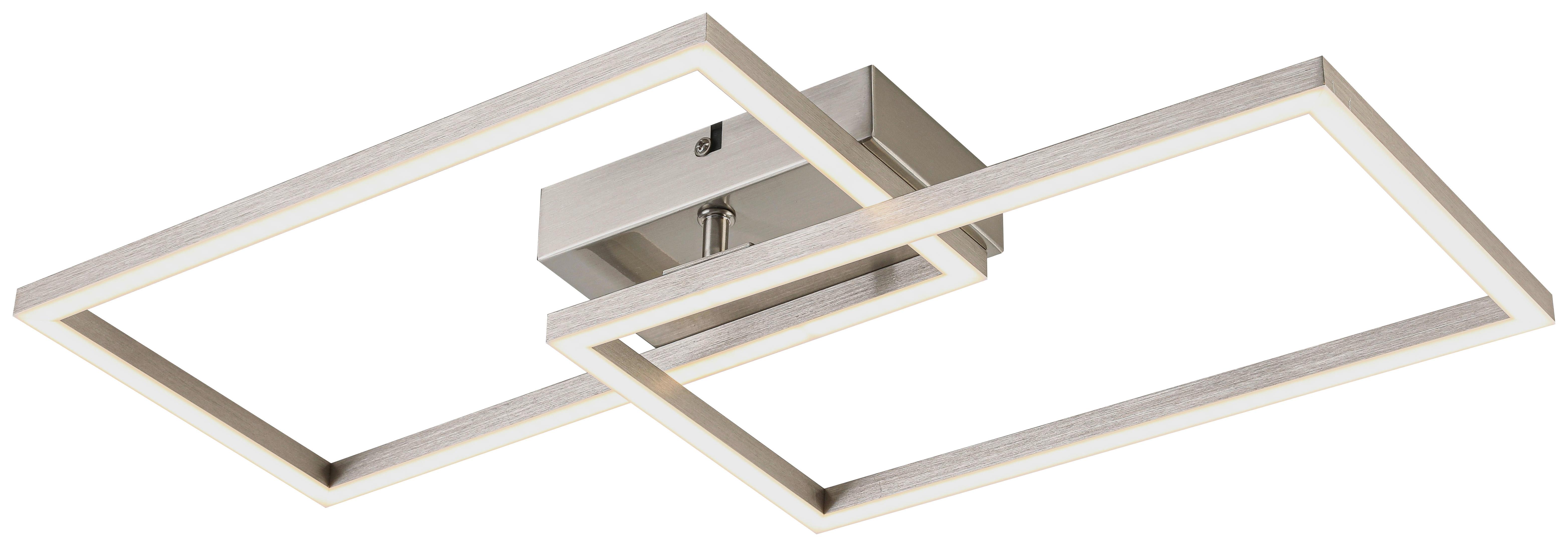 Led Mennyezeti Lámpa Tracy - alumíniumszínű, Modern, műanyag/fém (50/28/6,5cm) - Luca Bessoni