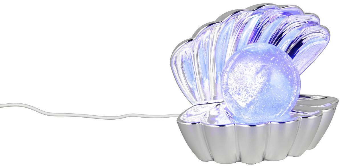 LED-Dekoleuchte Shelly - Chromfarben, Basics, Kunststoff/Metall (17,5/14,5/12,5cm) - Luca Bessoni