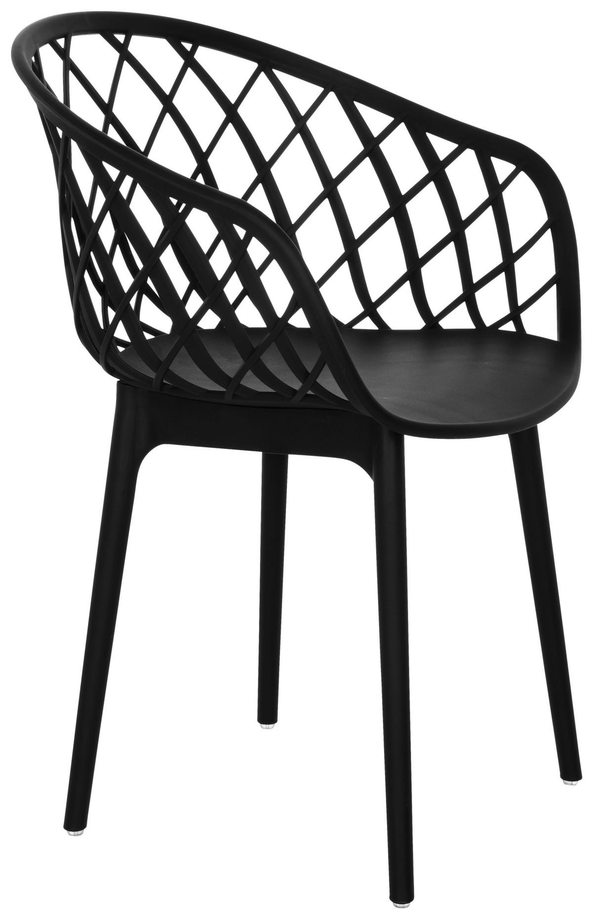 Besucherstuhl Begio B - Schwarz, Basics, Kunststoff (57/76/53cm) - MID.YOU