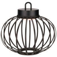 VENKOVNÍ LED SVÍTIDLO PUNO - černá, Moderní, plast/přírodní materiály (25/21,5cm) - Modern Living