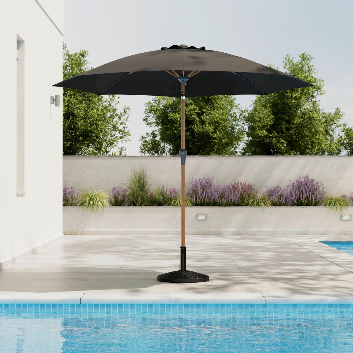 STOJAN NA SLNEČNÍK IGI - čierna, Basics, plast/kameň (50/34cm) - Mömax