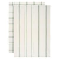 Sada utěrek Alice, 50/70cm - bílá/šalvějově zelená, Konvenční, textil (50/70cm) - Mömax