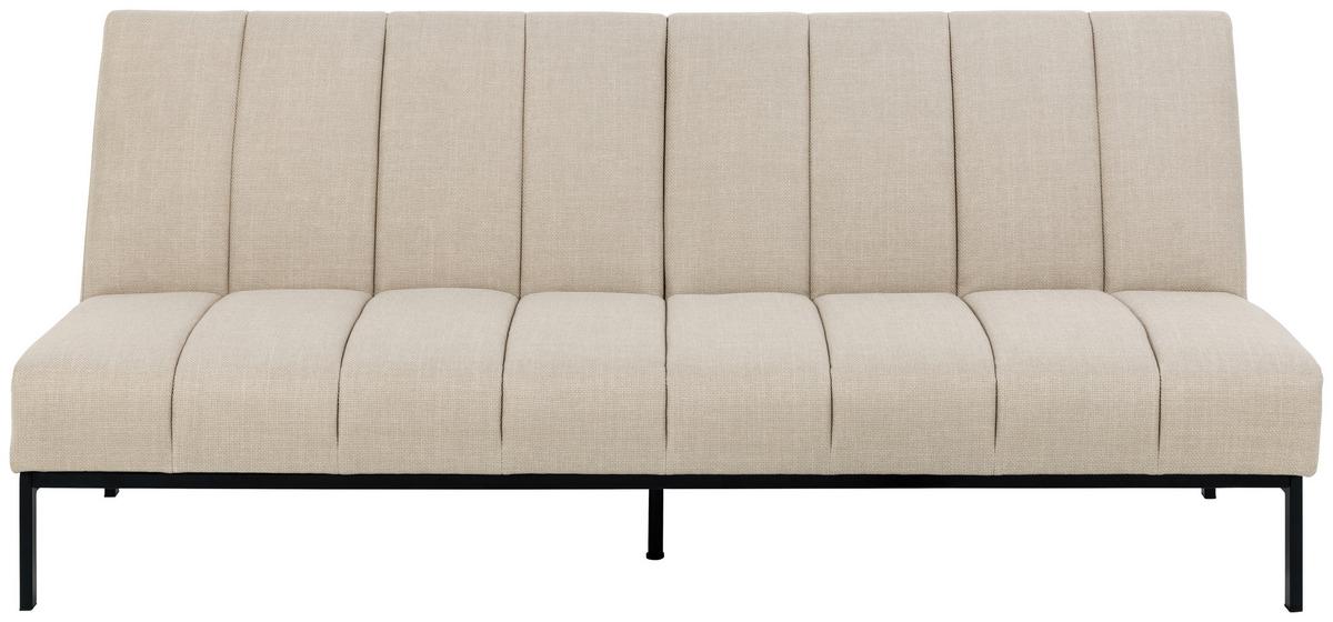 2-sitzer-sofa Mit Schlaffunktion Caix Beige - Beige/Schwarz, KONVENTIONELL, Textil (198/87/95cm) - MID.YOU