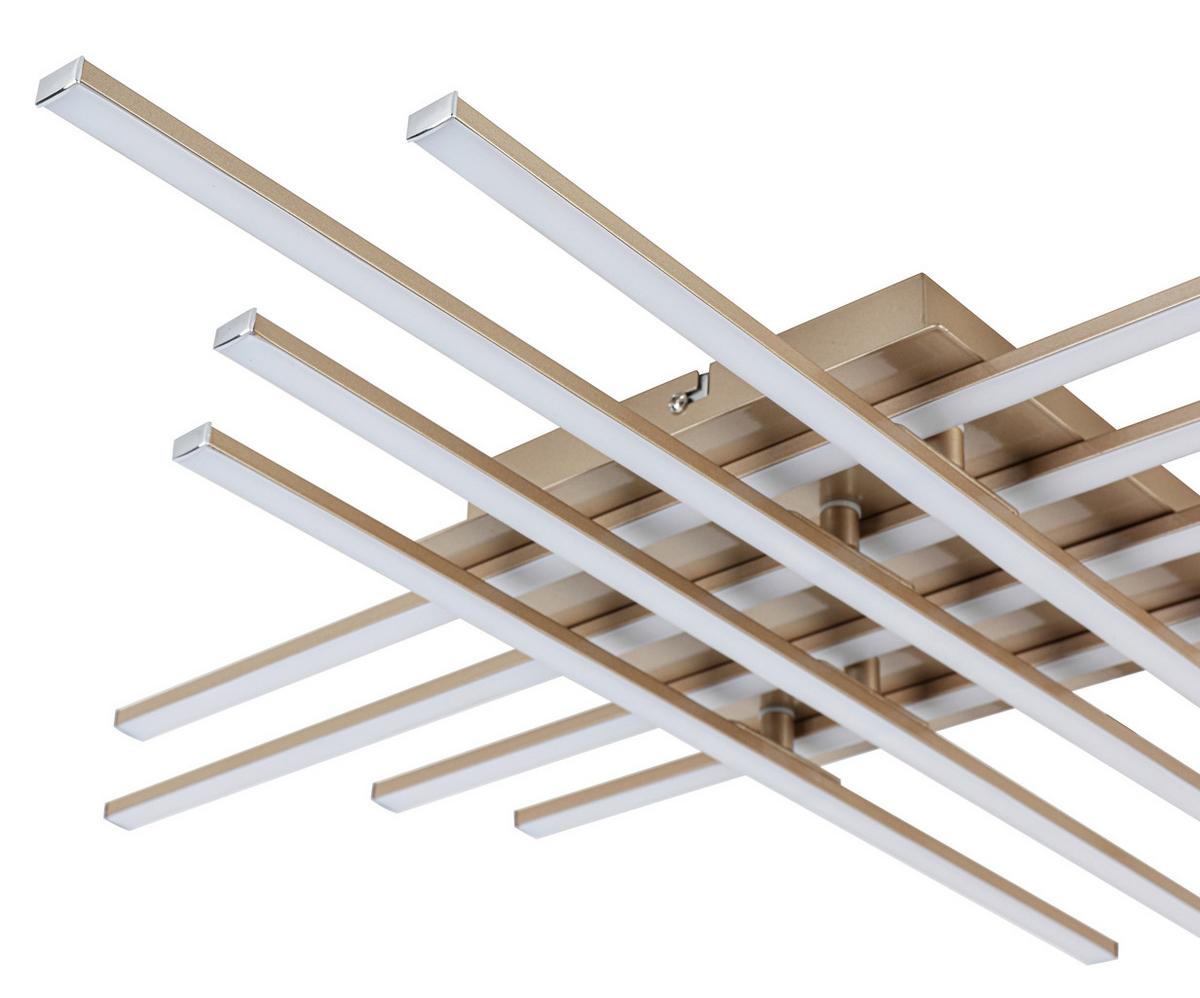 LED-Deckenleuchte Cristina - Cappuccino, Basics, Kunststoff/Metall (71/71/7cm) - Luca Bessoni