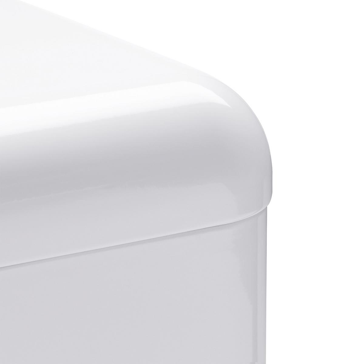 Brotbox Aus Metall Echtwerk Retro 42,5/23,8/17 Cm - Weiß, Trend, Metall (42,5/23,8/17cm) - Echtwerk