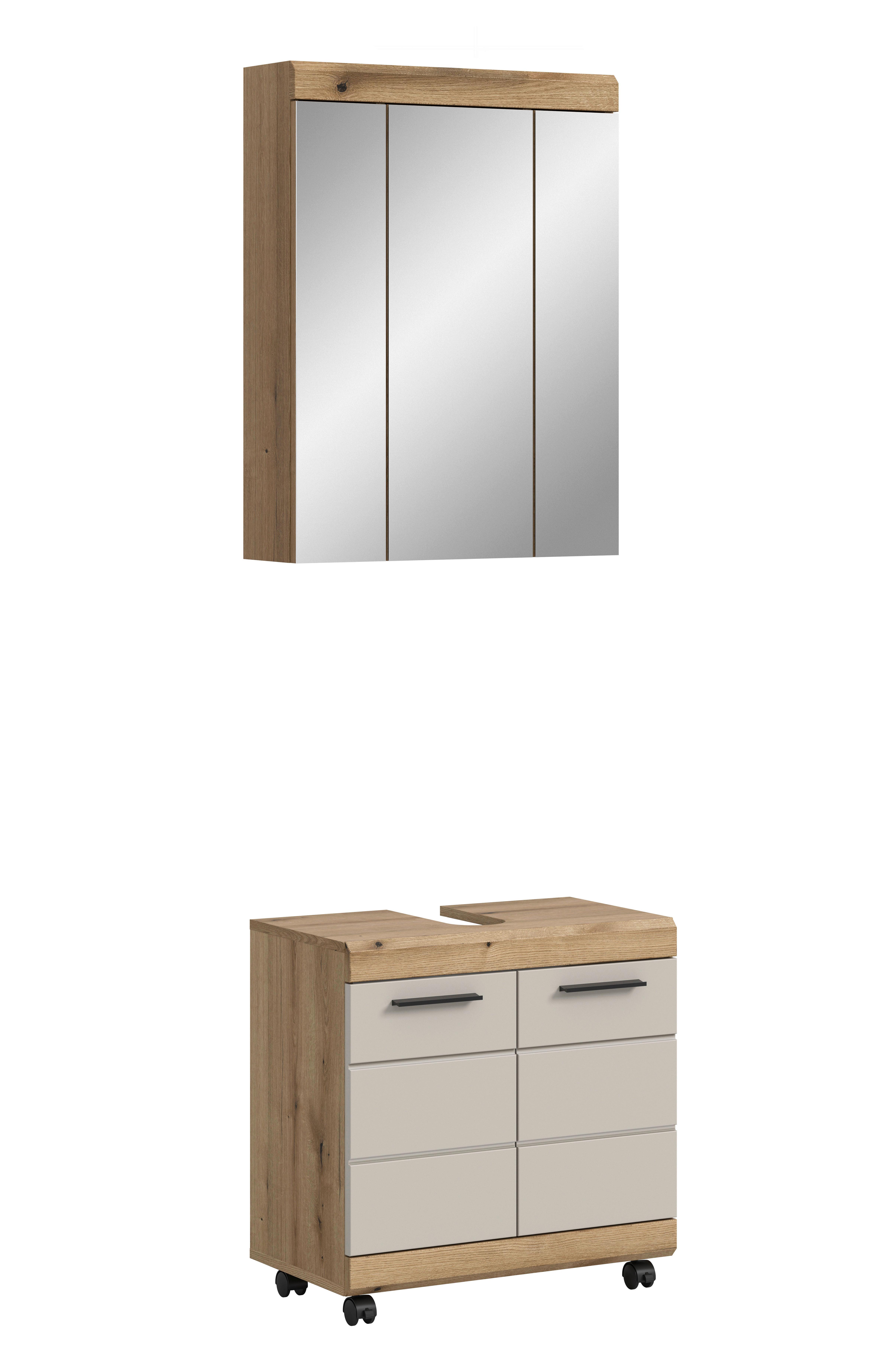KÚPEĽŇA SCOUT - čierna/kašmírová, Trend, kompozitné drevo/plast (60cm) - MID.YOU