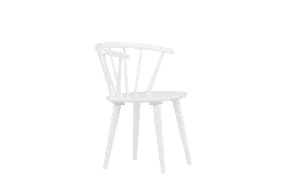 STUHL-SET Bobby Weiß 2-teilig - Weiß, MODERN, Holz (55/76/53cm) - Livetastic