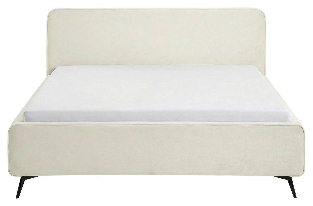 Polsterbett Camila Manila Creme 180x200cm - Creme/Schwarz, MODERN, Holz/Textil (180/200cm) - MID.YOU