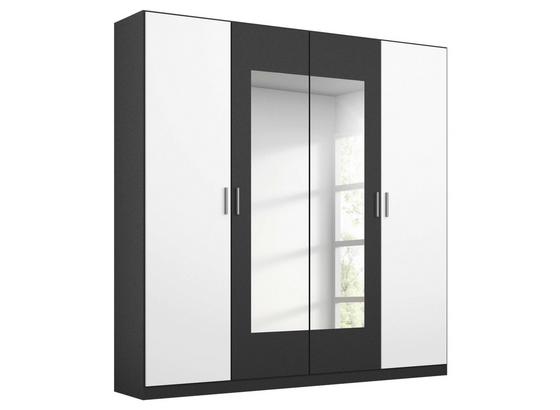 Drehtürenschrank Borneo B: 181 cm Grau - Basics, Holzwerkstoff (181/210/54cm) Drehtürenschrank Borneo B: 181 cm Grau - Basics, Holzwerkstoff (181/210/54cm)
