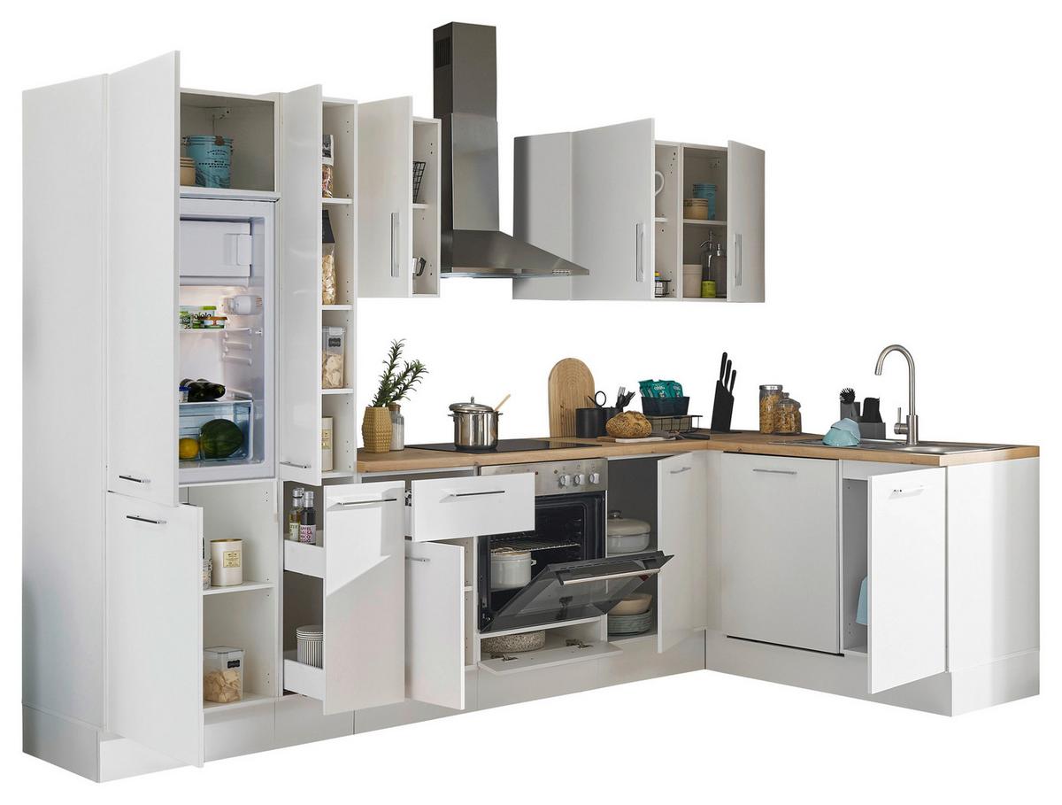 Eckküche Turin Weiß/Eiche Dekor 310x175 cm - Weiß/Eiche Artisan, Basics, Holzwerkstoff (310/175cm) - MID.YOU