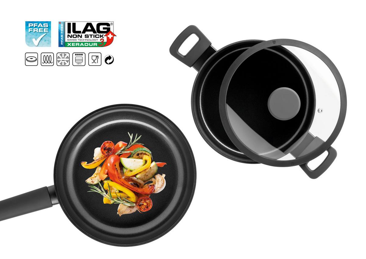 Pfannenset Stellara 4-Teilig Aluminium, Bronzefarben - Bronzefarben, Basics, Metall - Mäser