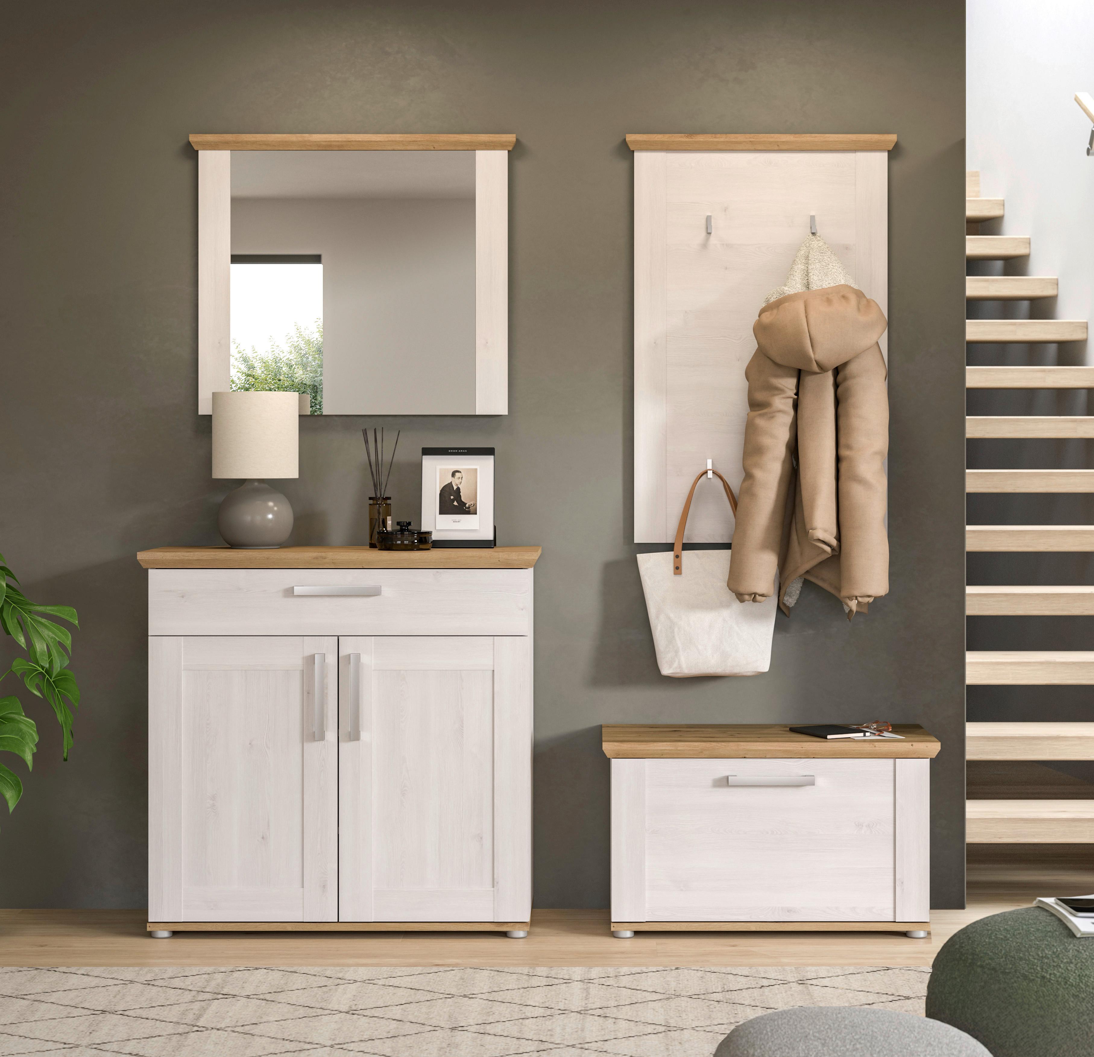 Garderobe Verona 4-Teilig Lärche B: 183 cm - KONVENTIONELL, Holzwerkstoff (183/194/37cm) - MID.YOU