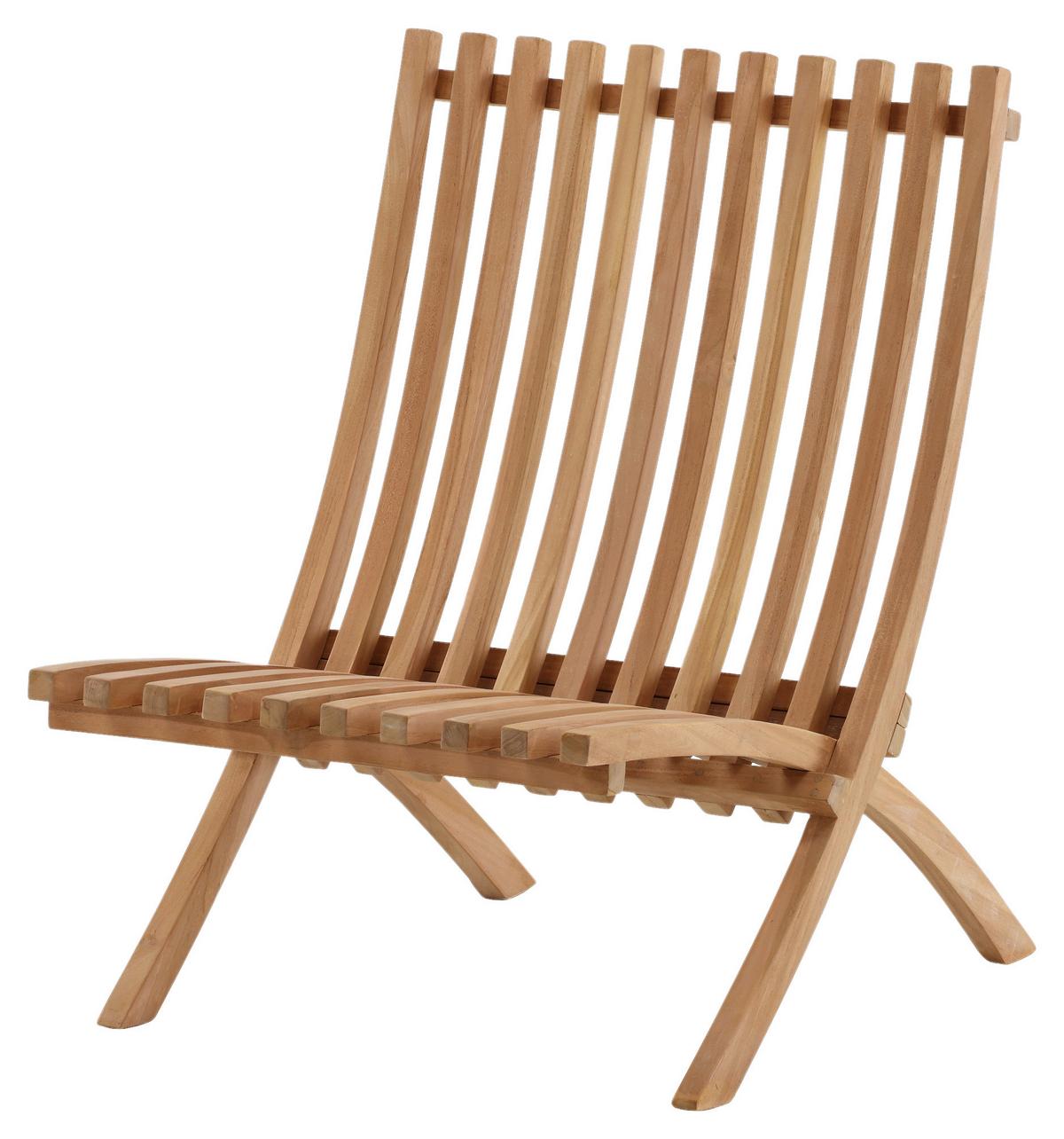Loungesessel 2er-set Kenya Aus Holz - Teakfarben, KONVENTIONELL, Holz (73/85/63cm) - Gardenson