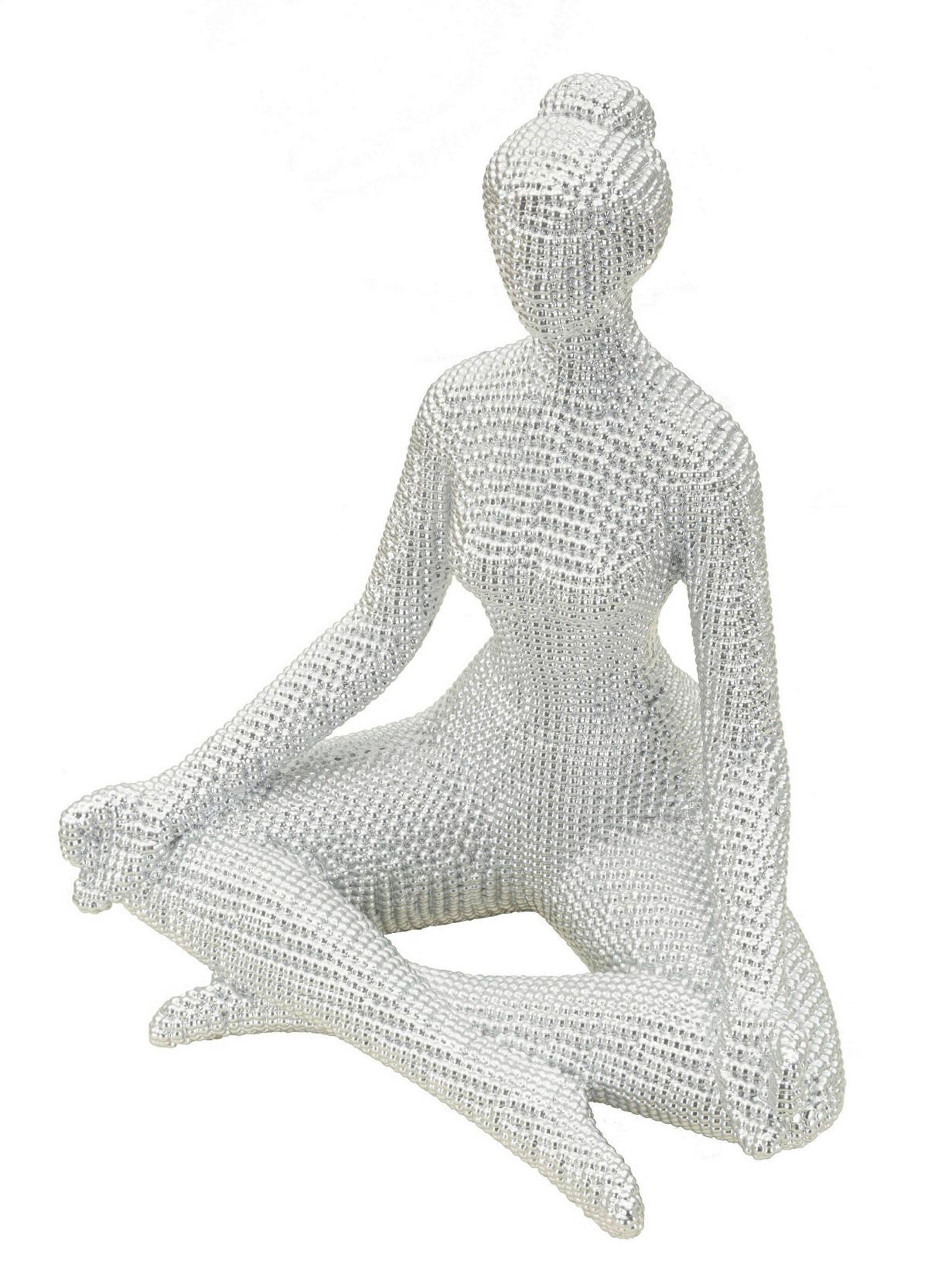 Skulptur Kunststoff, Weiß - Basics, Kunststoff (20.5/23/15.5cm)