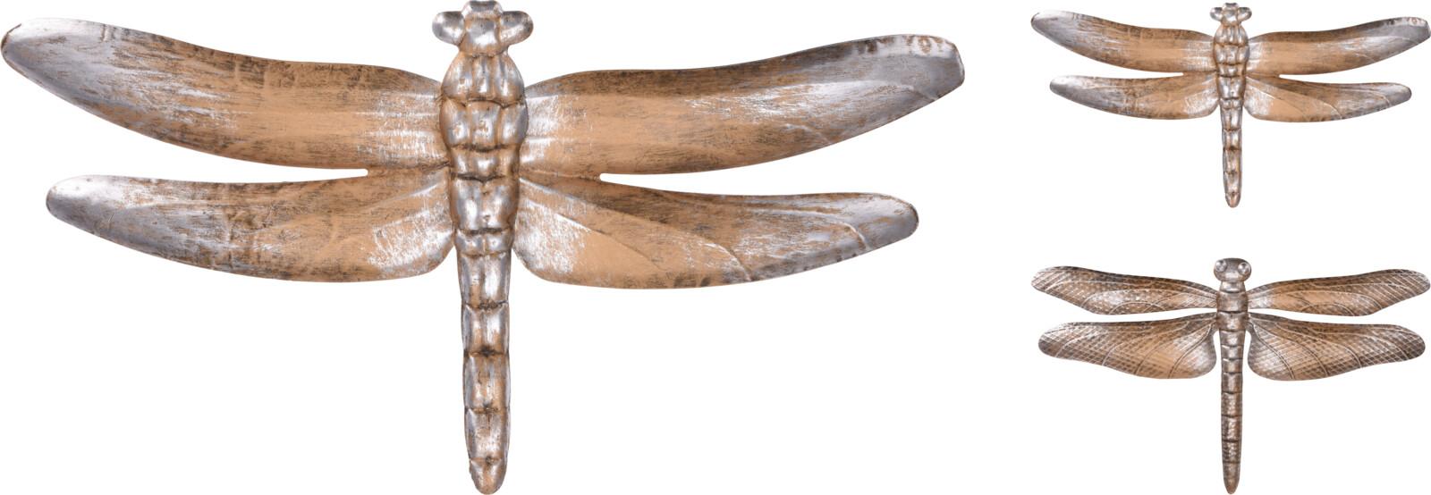 Fali Dekoráció Dragonfly - fém (46/24/10cm)