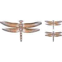 Fali Dekoráció Dragonfly - fém (46/24/10cm)