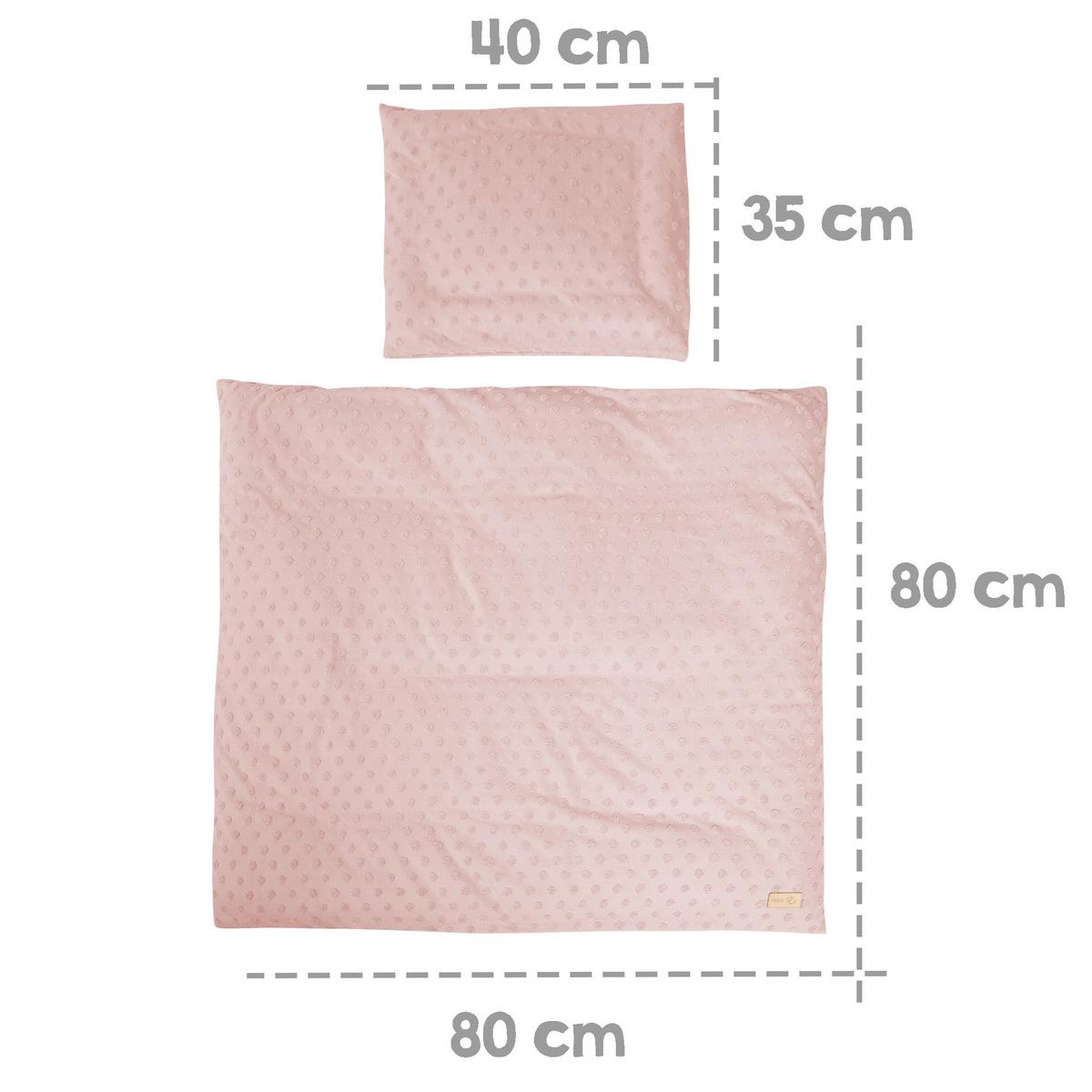 Bettwäschegeschenkset altrosa Bio-Jersey 3-Teilig. Set - Altrosa, MODERN, Textil - Roba