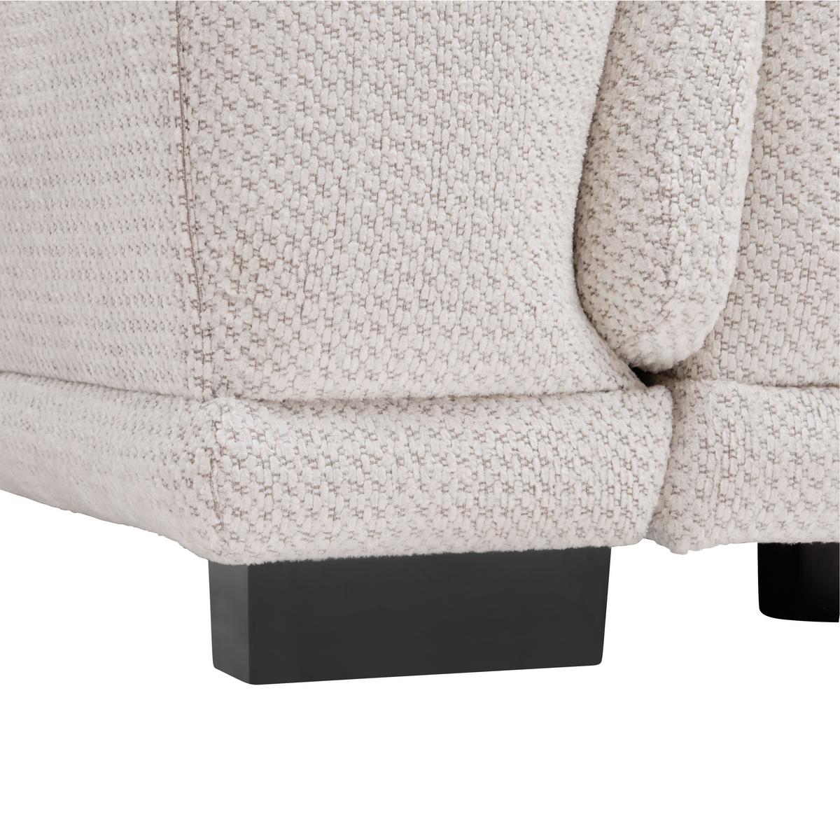 Rohová sedačka GRINALDI, pravá, sivobiela - čierna/sivobiela, Modern, textil/plast (283/206cm) - Premium Living