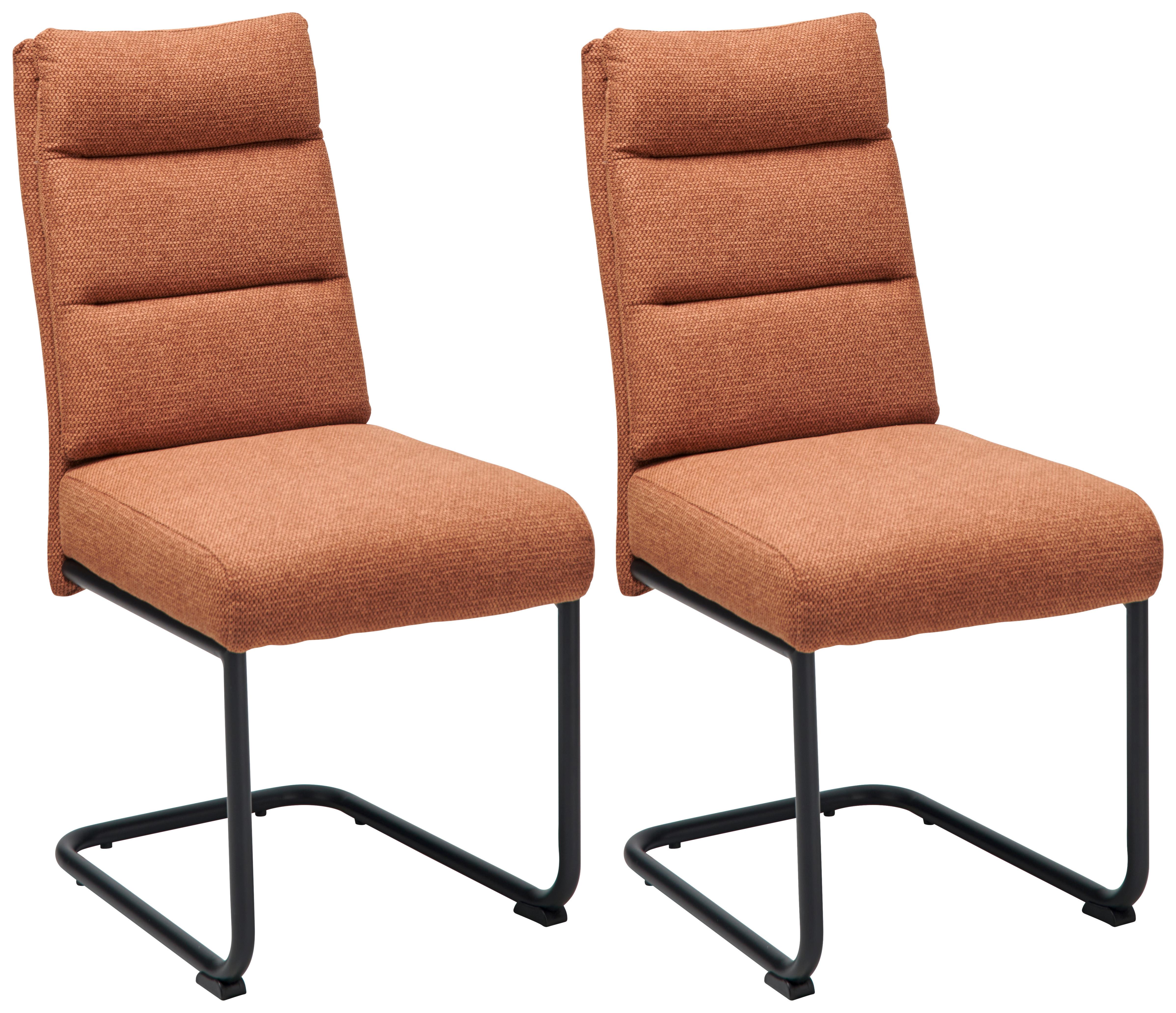 Schwingstuhl-Set Hilal - Hellbraun/Schwarz, LIFESTYLE, Holz/Textil (45/94/62cm) - MID.YOU