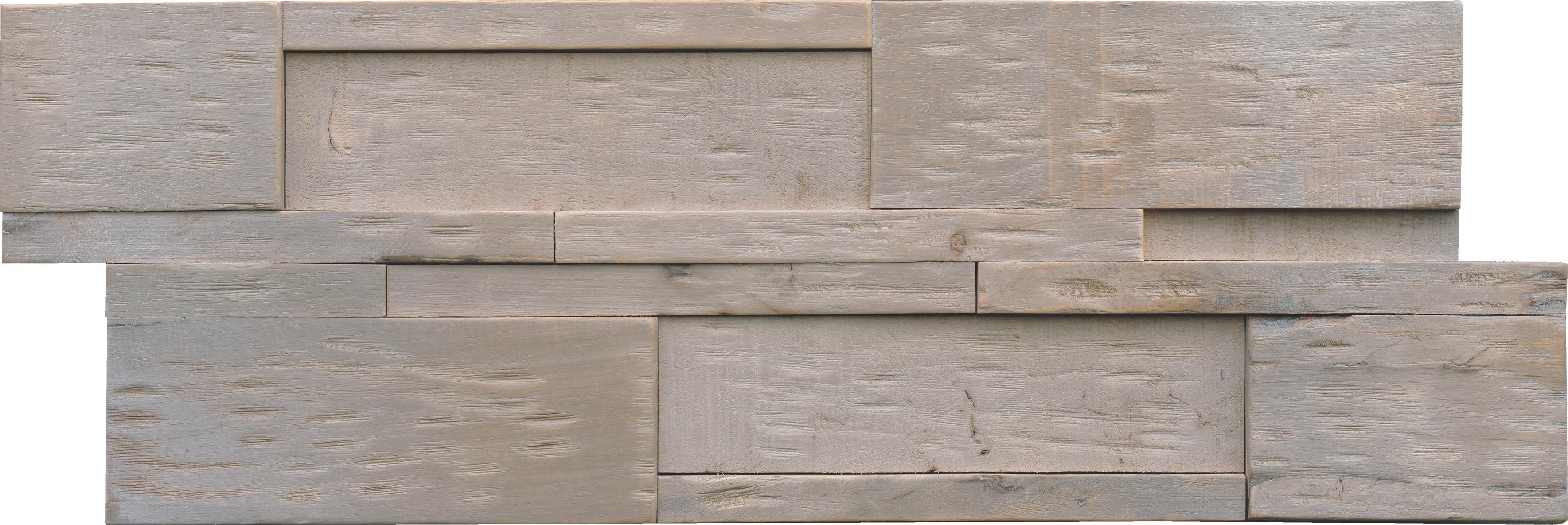Wandverkleidung Driftwood Hevea Molucca Sea - Grau, Basics, Holz (56/20/2cm)