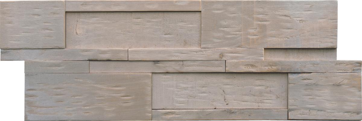 Wandverkleidung Driftwood Hevea Molucca Sea - Grau, Basics, Holz (56/20/2cm)