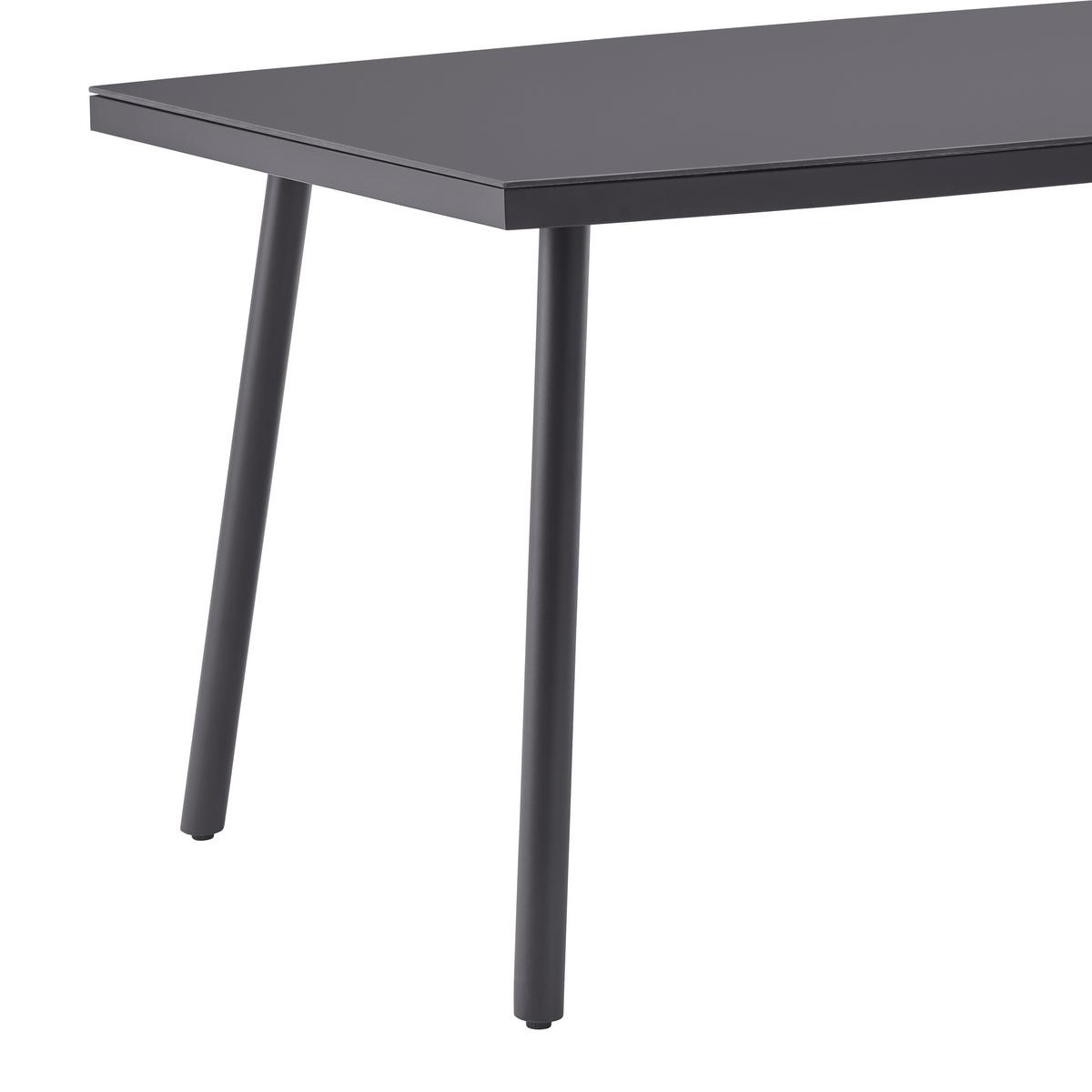 Zahradní souprava CAMILLA - šedá, Moderní, kov/textil (252/65/68cm) - Bessagi Garden