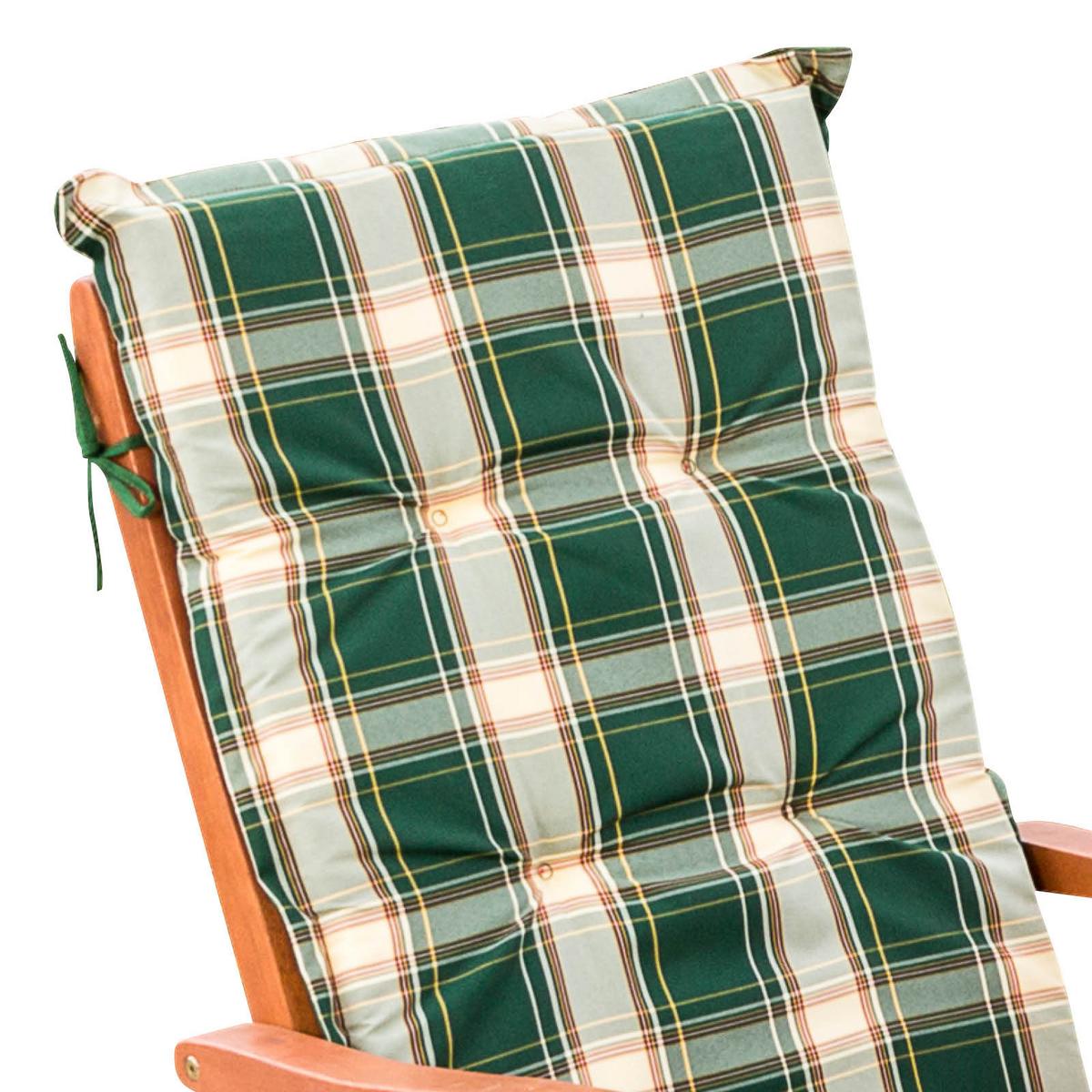 Balkonmöbel Set Maracaibo Eukalyptusholz - Braun/Grün, KONVENTIONELL, Holz/Textil - Gardenson