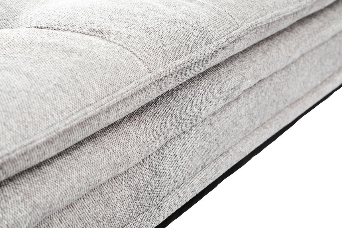 Rozkládací pohovka SUN, šedá, sklopná, max. 360 kg - šedá/černá, Moderní, dřevo/textil (190/83/93cm) - Mömax