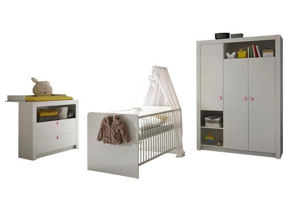 Babyzimmer Paula 3-teilig Weiß - Weiß, MODERN, Holzwerkstoff Babyzimmer Paula 3-teilig Weiß - Weiß, MODERN, Holzwerkstoff
