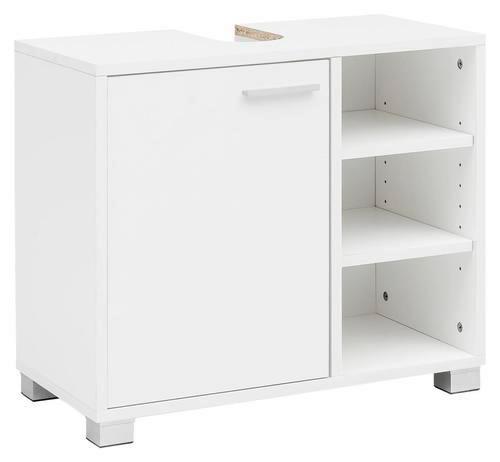 Waschbeckenunterschrank Mit Ablagefächer B: 60 Cm Weiß