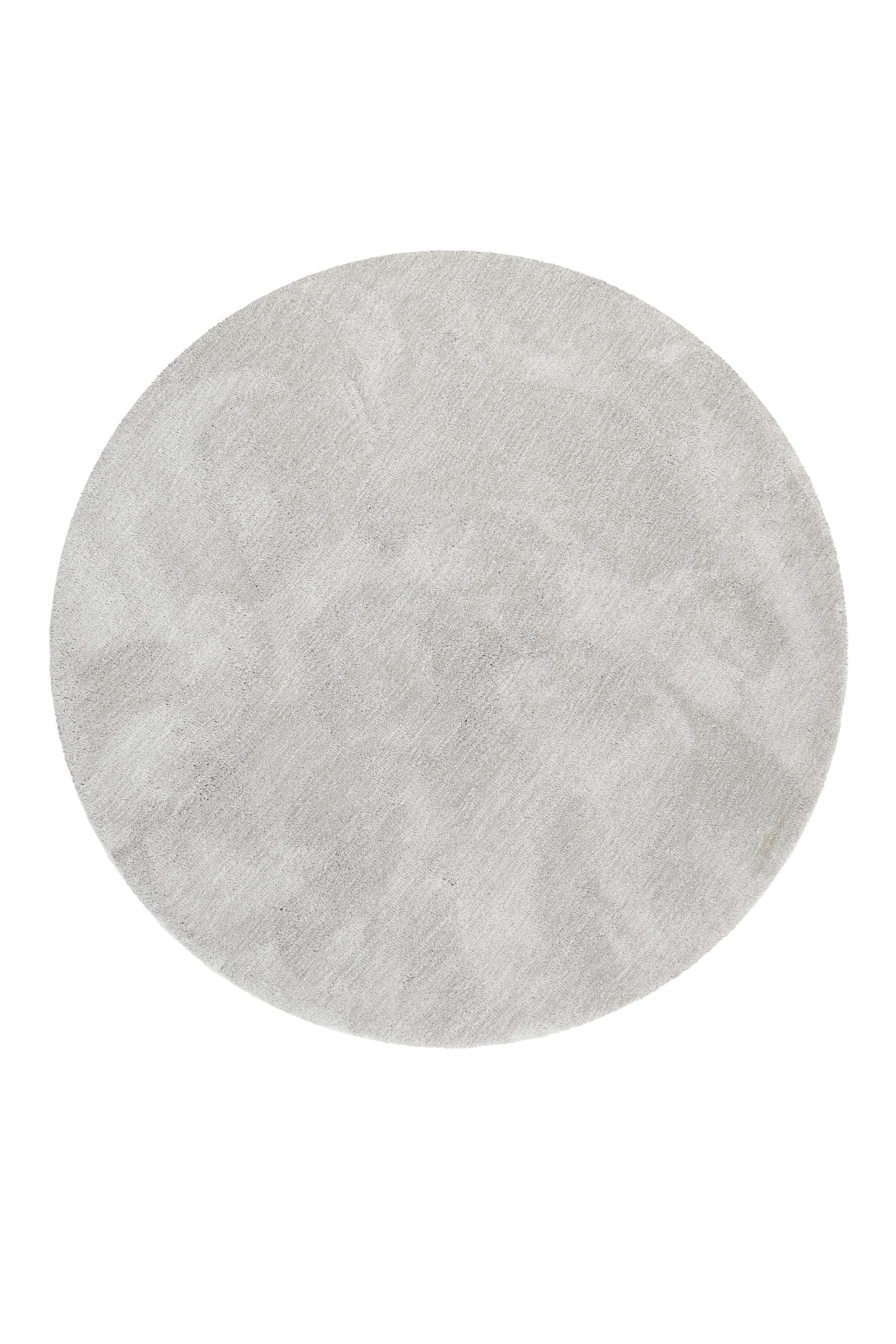 Hochflorteppich Grau, Ø: ca. 120 cm - Grau, KONVENTIONELL, Textil (120cm) - Esprit