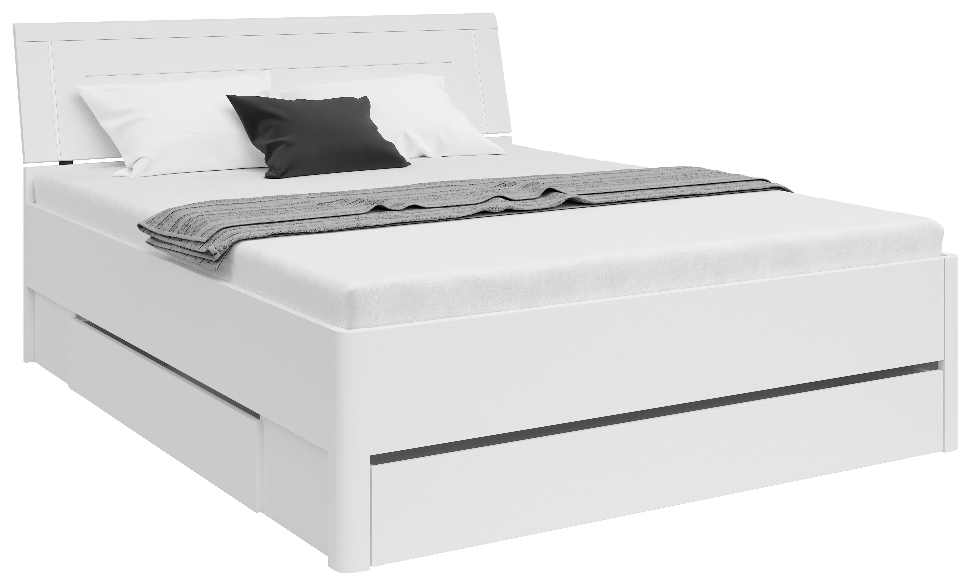 Stauraumbett Mit Beleuchtung 160x200 Cm Saturn Weiß