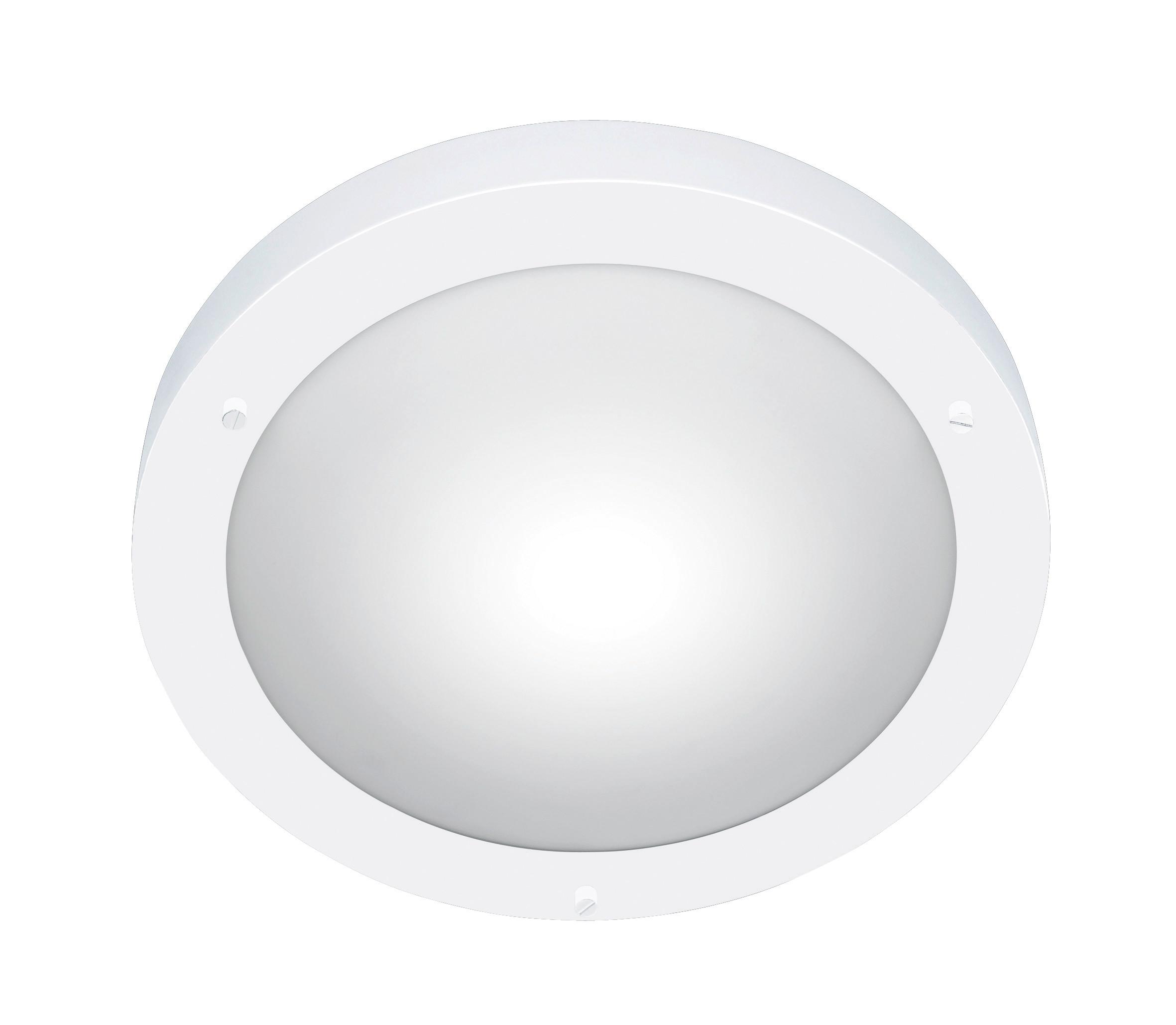 Deckenleuchte Ø 31,5 Cm 1-Flammig Rund Opalglas Matt - Weiß, Basics, Glas/Metall (31,5/8,0cm) - Trio Leuchten