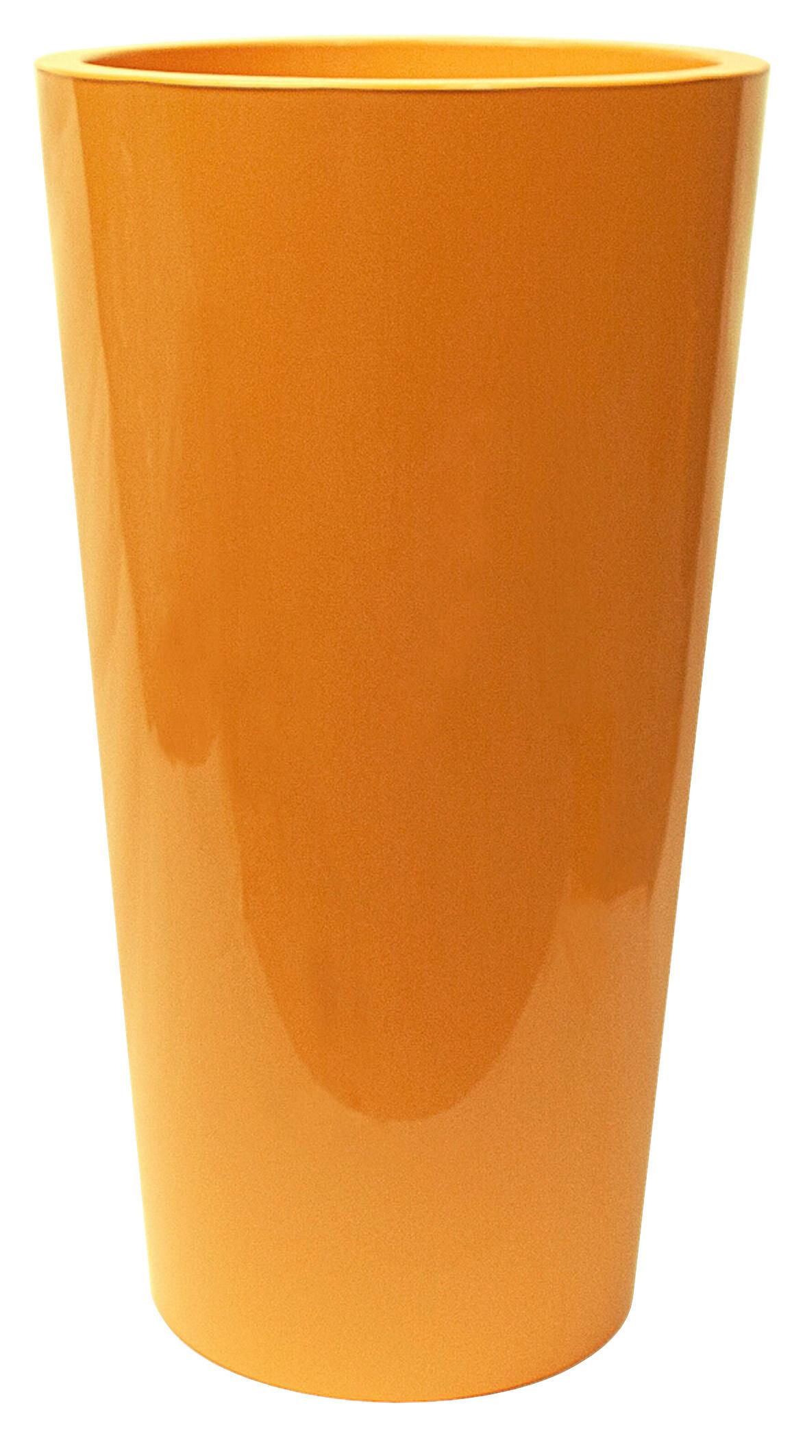 Pflanzentopf Gelb D: 33 cm Rund - Gelb, Basics, Kunststoff (33/61cm)